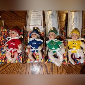 Ashton Drake M&M's Themed Baby Dolls Set VINTAGE